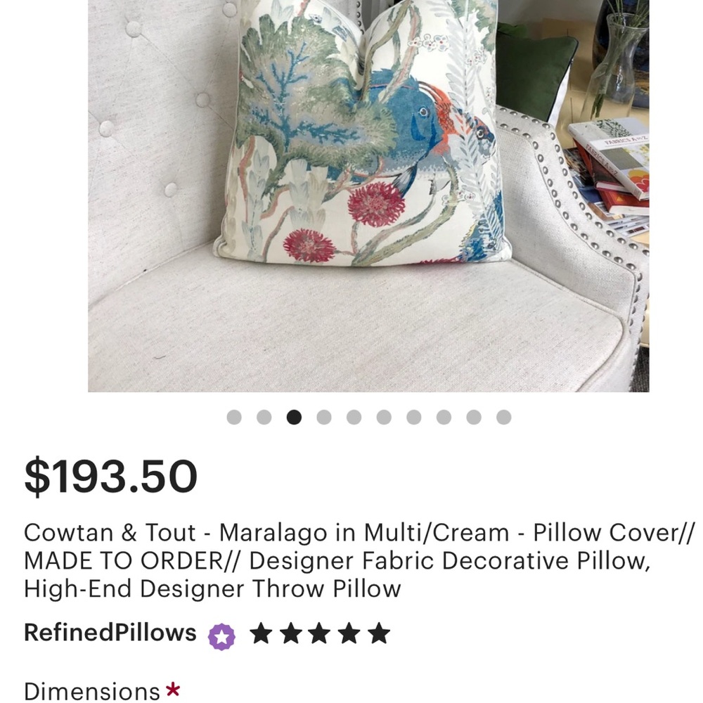 2 COWTAN & TOUT MARALAGO multi cream - Picture 6 of 6